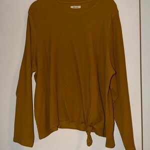 Madewell Mustard Long Sleeve Tee